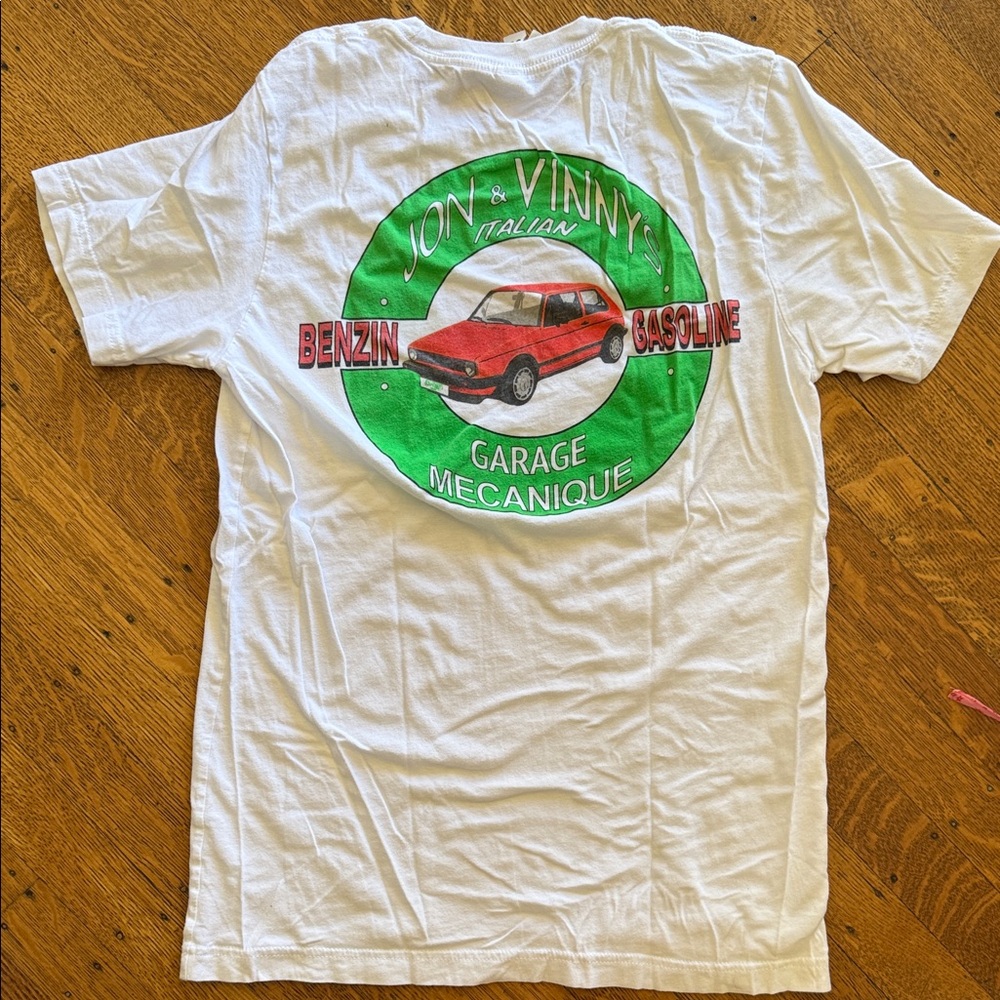 Jon & Vinny’s collab with L’Art De L’automobile Graphic Tee with Red Car Design